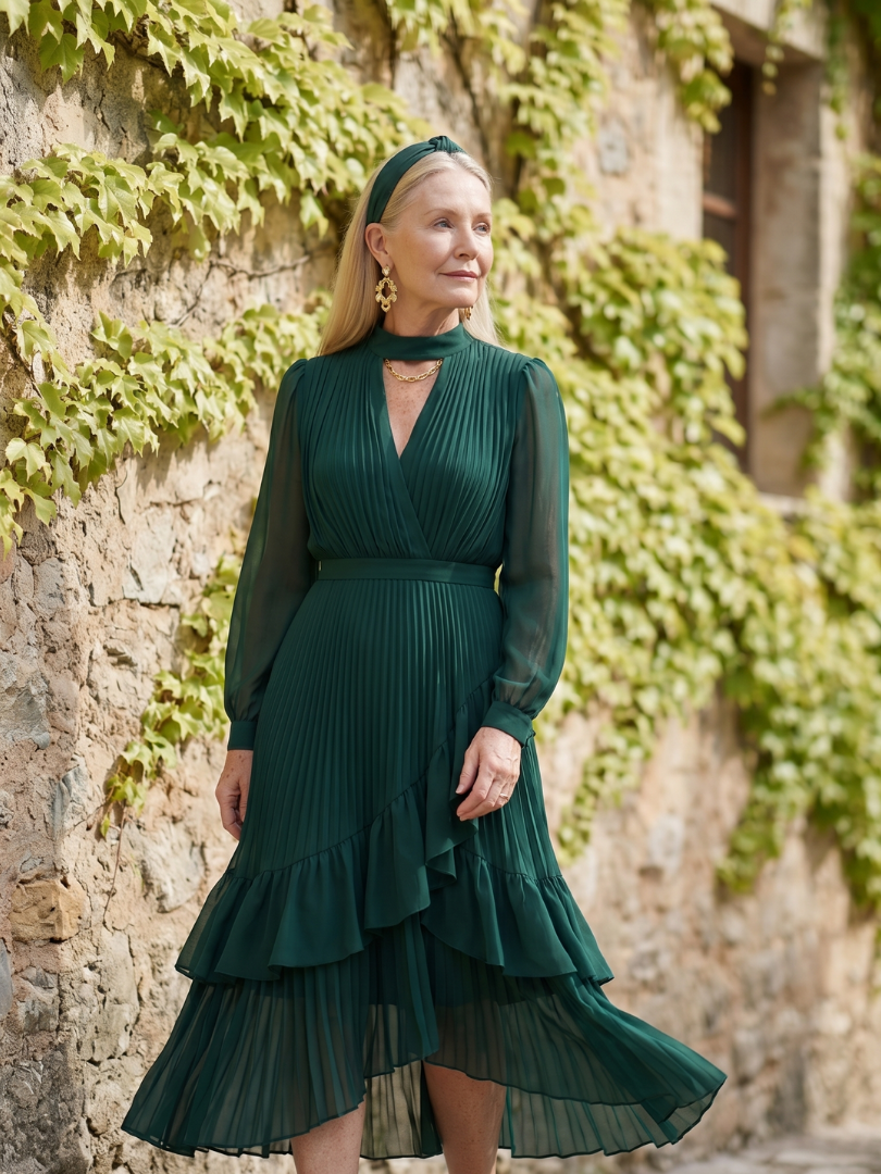 Midi Dress Women Relaxed Fit Casual