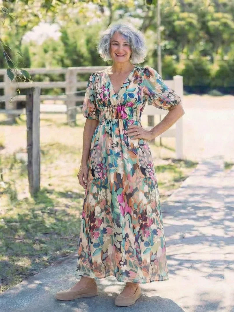 Midi Dress Women Relaxed Fit Casual
