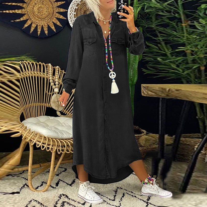Long Sleeve Dress Women Relaxed Fit Casual