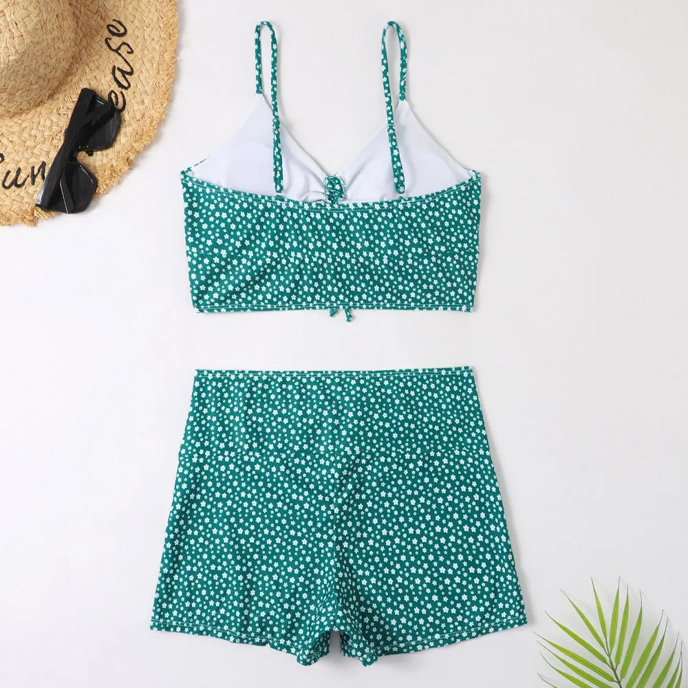 Floral Bikini Women Slim Fit Summer Casual