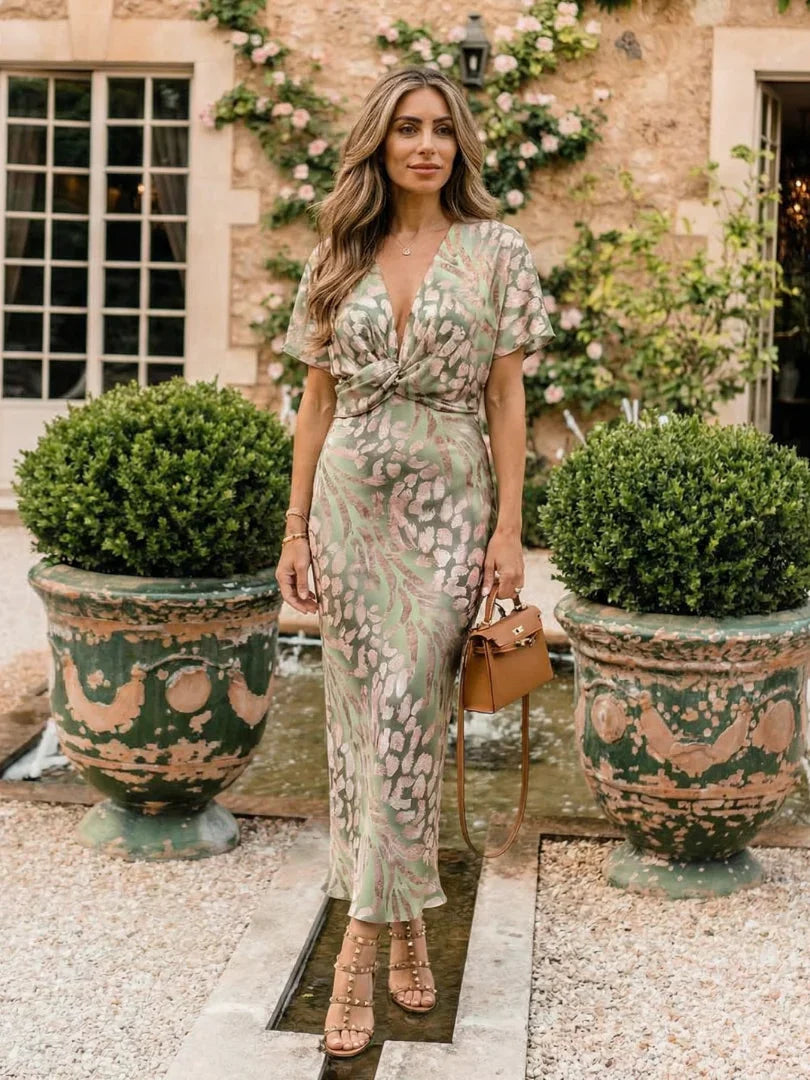 Midi Dress Women Tailored Fit Casual