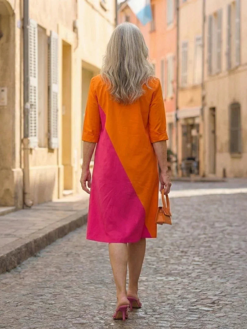 Knee-Length Dress Women Relaxed Fit Casual