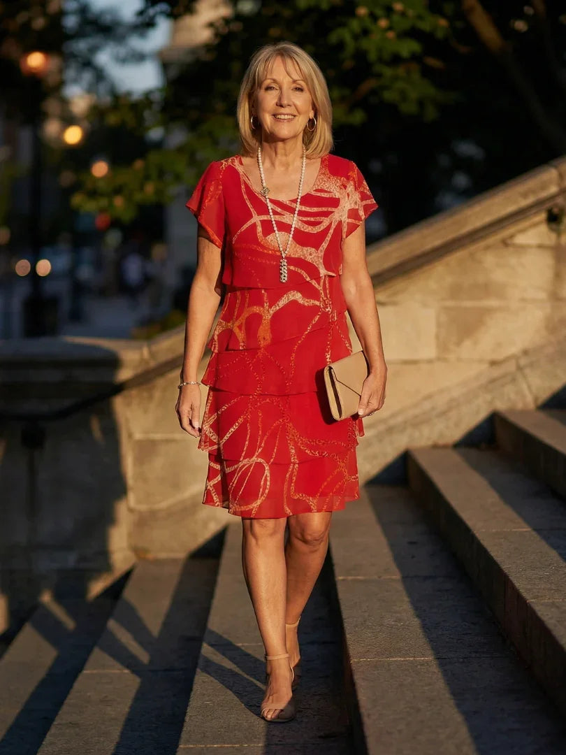 Knee Length Dress Women Relaxed Fit Casual
