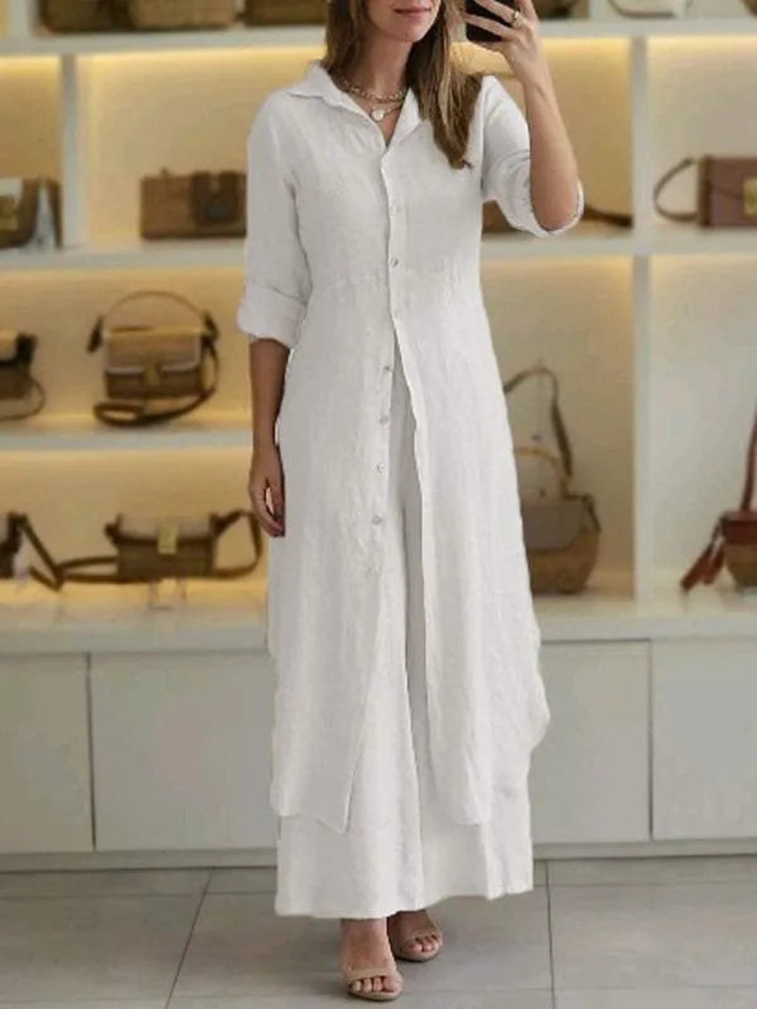 Two-Piece Set Women Loose Fit Summer Casual Business