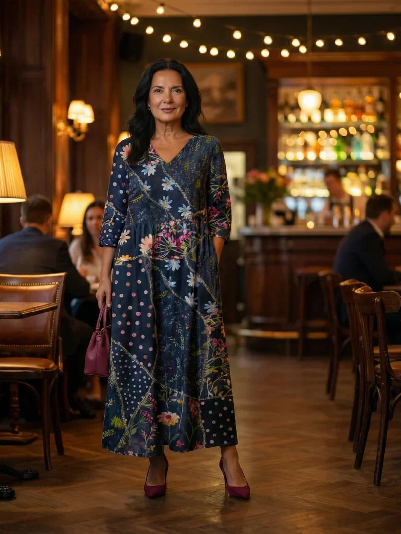 Midi Dress Women Relaxed Fit Casual