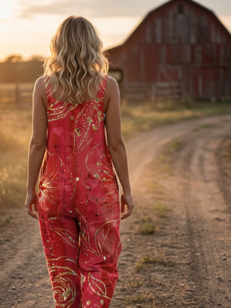 Jumpsuit Women Relaxed Fit Casual Comfortable