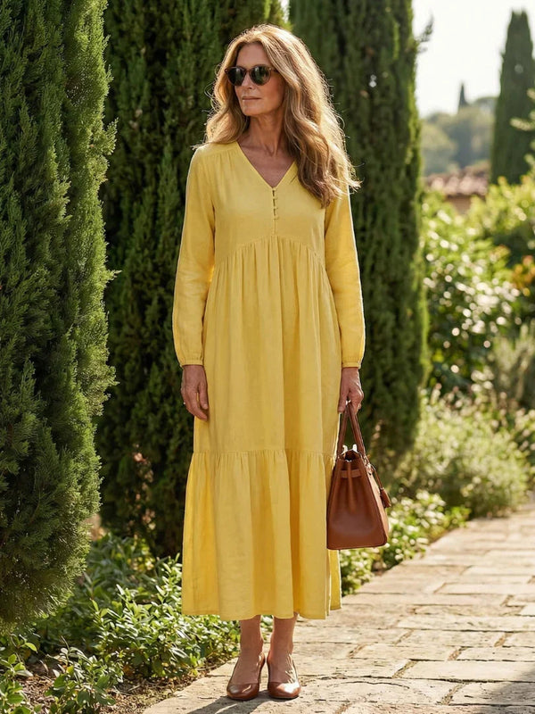 Midi Dress Women Relaxed Fit Casual Leisure