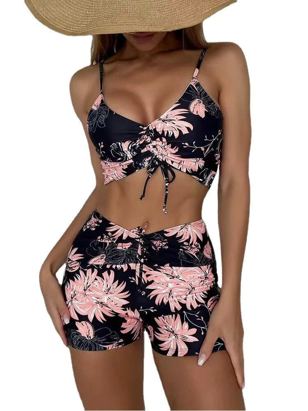Floral Bikini Women Slim Fit Summer Casual