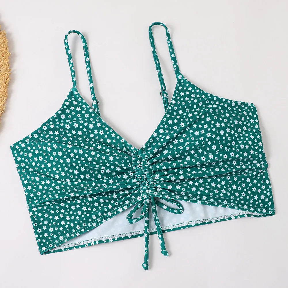 Floral Bikini Women Slim Fit Summer Casual