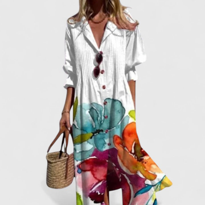 Boho Dress Women Regular Fit Casual Elegant
