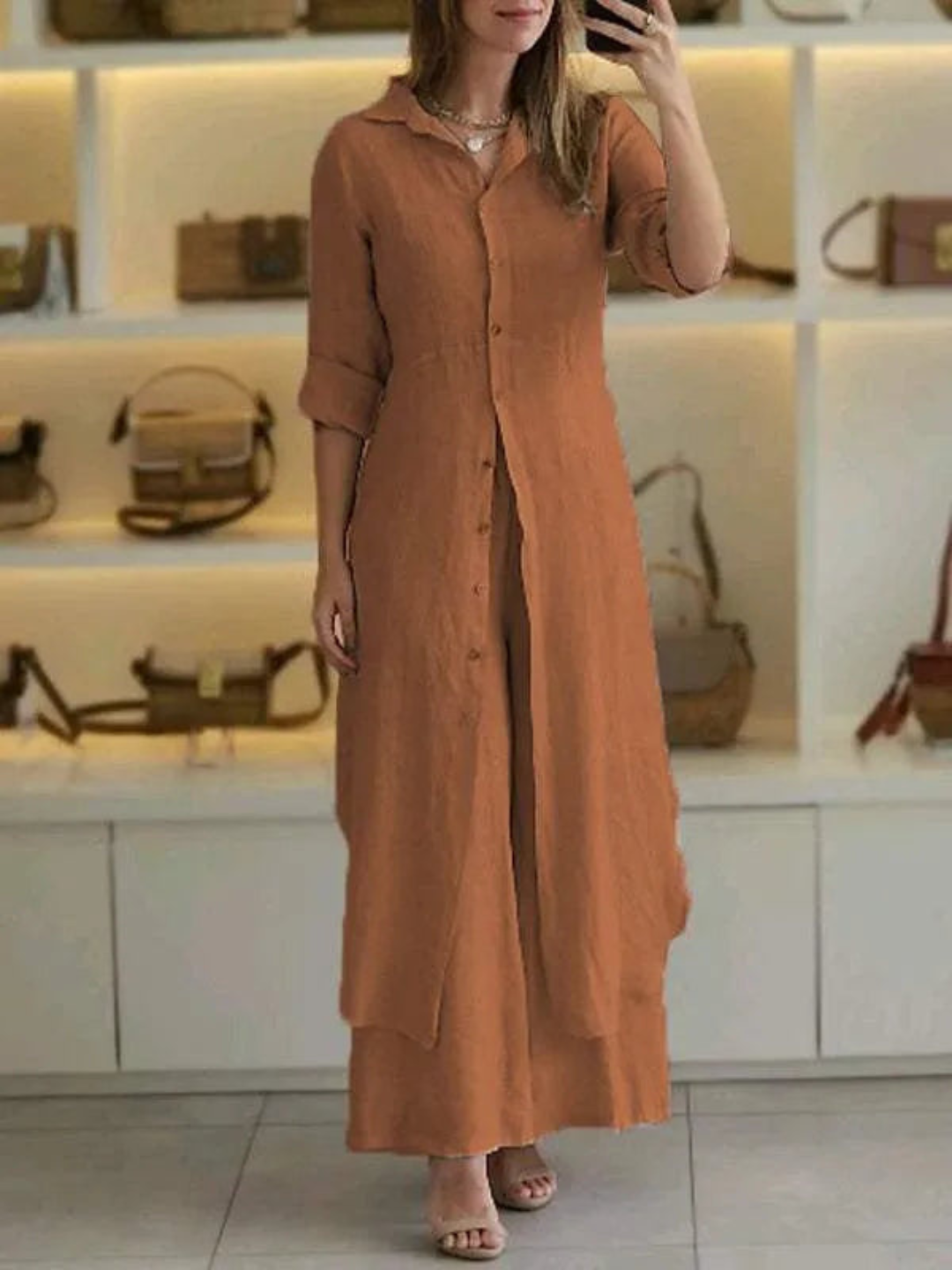 Two-Piece Set Women Loose Fit Summer Casual Business