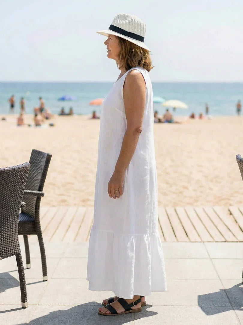 Midi Dress Women Relaxed Fit Casual