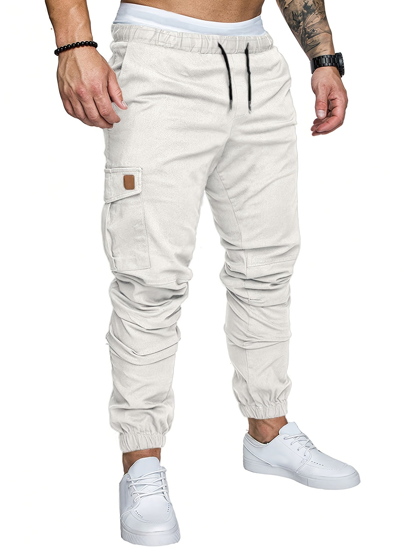 Cargo Joggers Men Tapered Fit Casual Everyday Wear