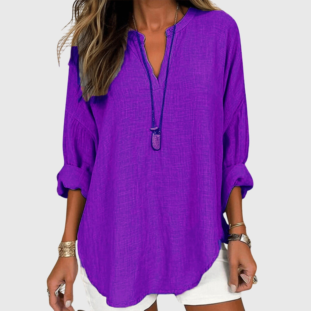 Flowy Beach Shirt Women Relaxed Fit Casual Summer