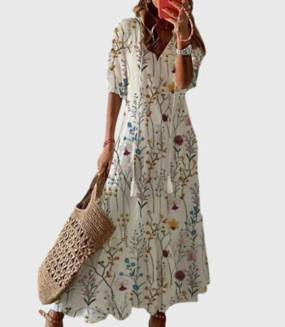 Summer Dress Women Regular Fit Casual Boho Vintage