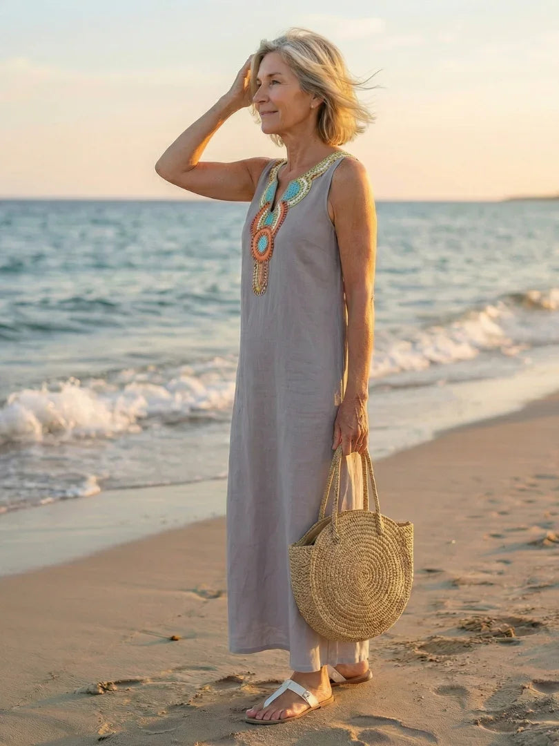 Midi Dress Women Relaxed Fit Casual Summer