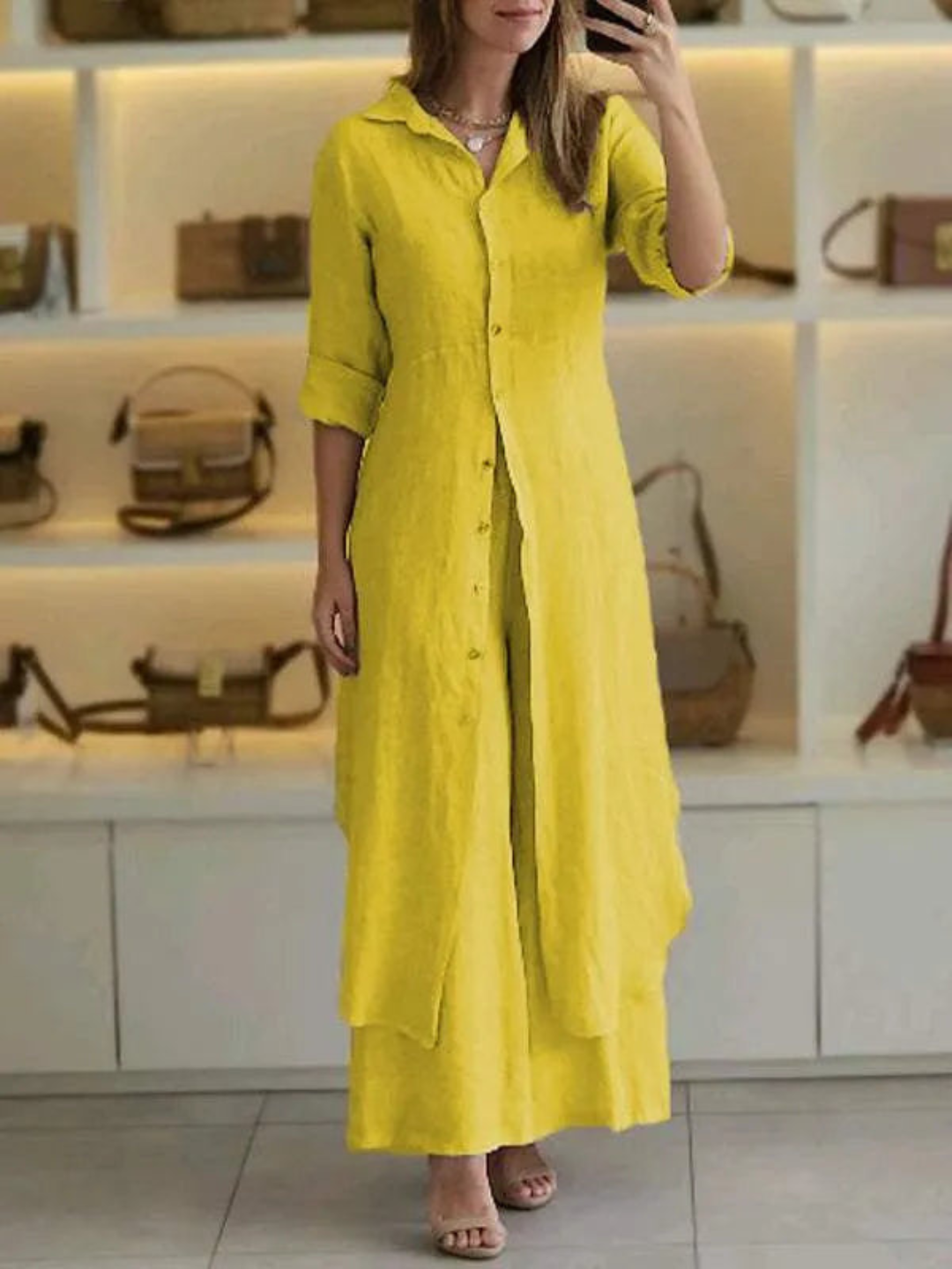 Two-Piece Set Women Loose Fit Summer Casual Business