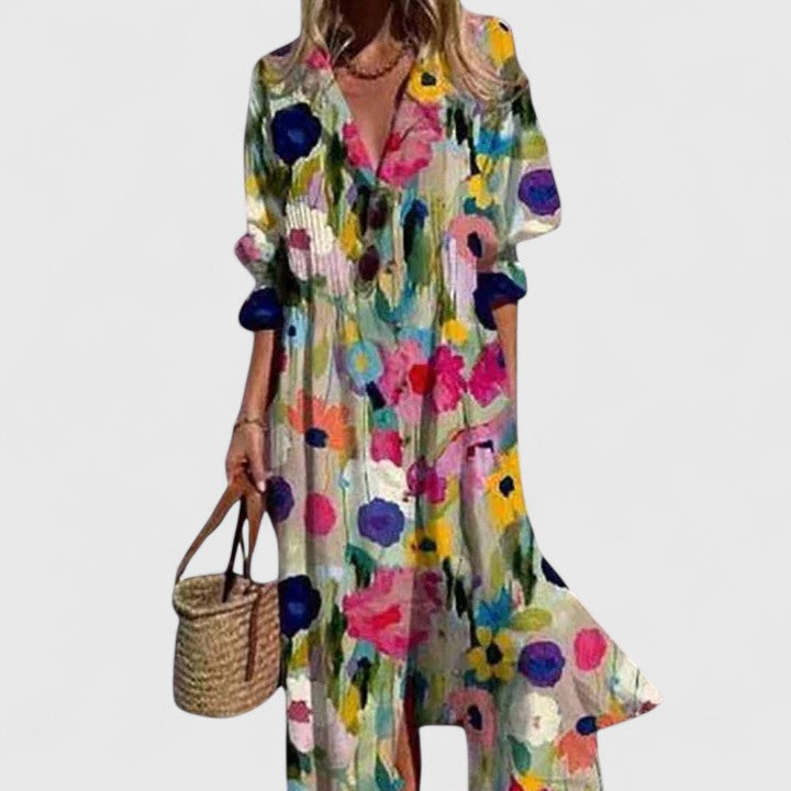 Boho Dress Women Regular Fit Casual Elegant