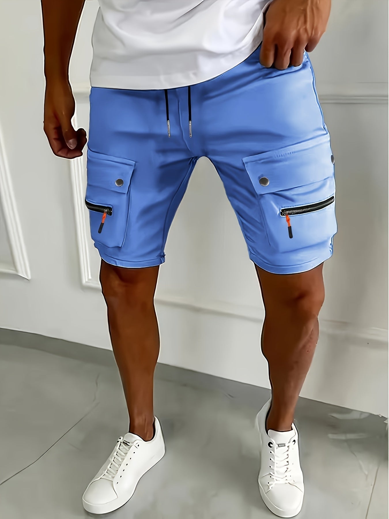 Utility Shorts Men Sporty Fit Casual