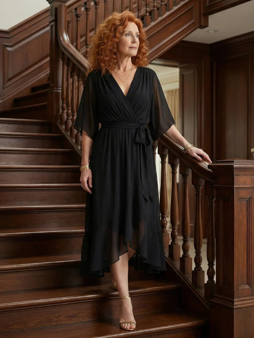 Midi Dress Women Relaxed Fit Casual