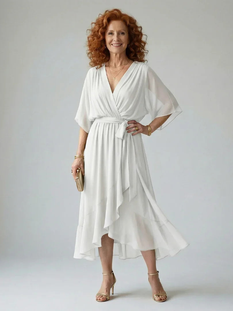Midi Dress Women Relaxed Fit Casual