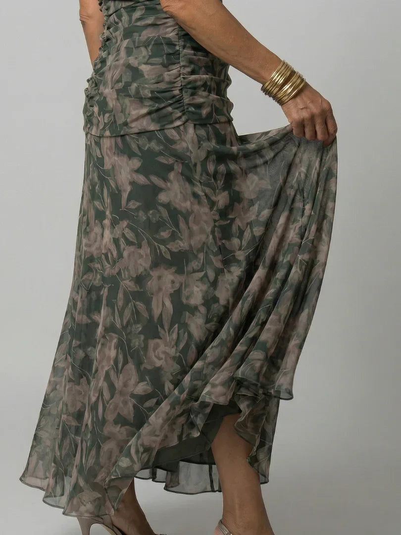Off Shoulder Midi Dress Women Relaxed Fit Casual Summer
