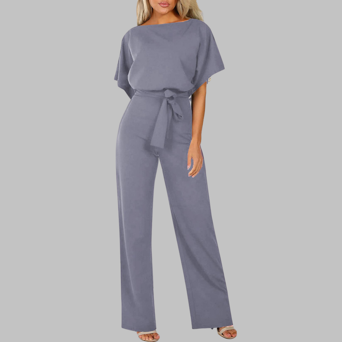 Jumpsuit Women Relaxed Fit Casual Wide Leg