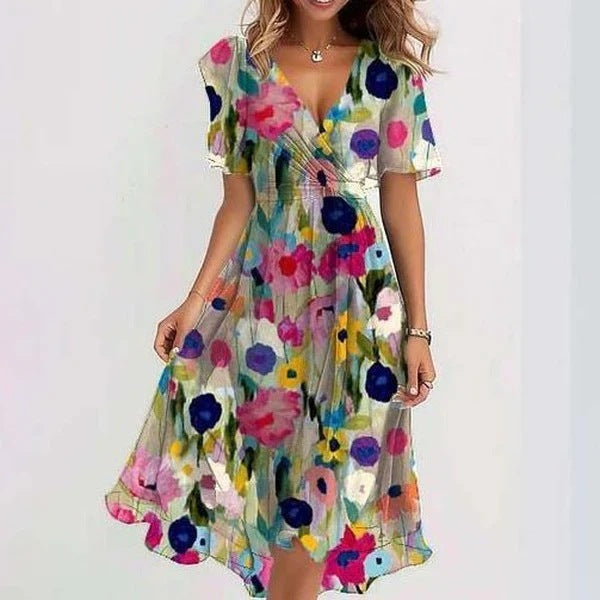 Summer Dress Women Regular Fit Casual Elegant