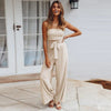 Strapless Wide Leg Jumpsuit Women Relaxed Fit Casual Summer