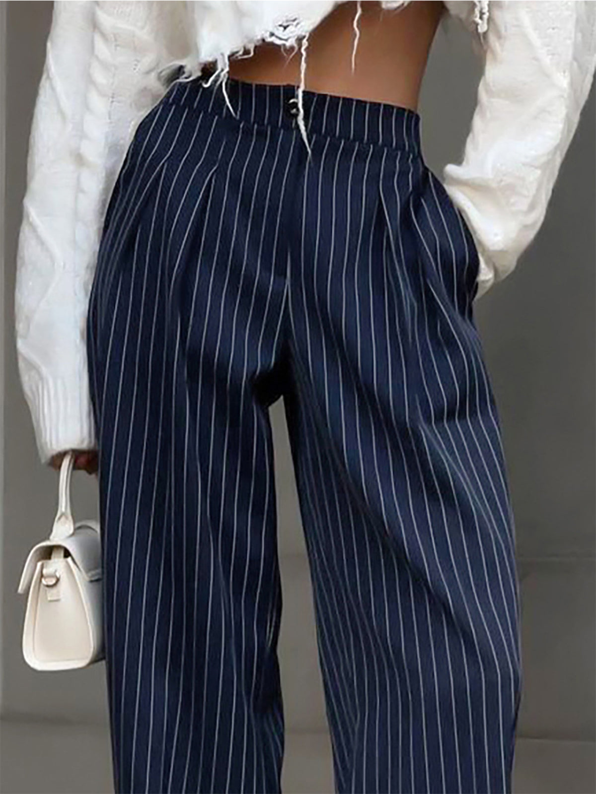 Wide Leg Trousers Women High Waist Relaxed Fit Casual