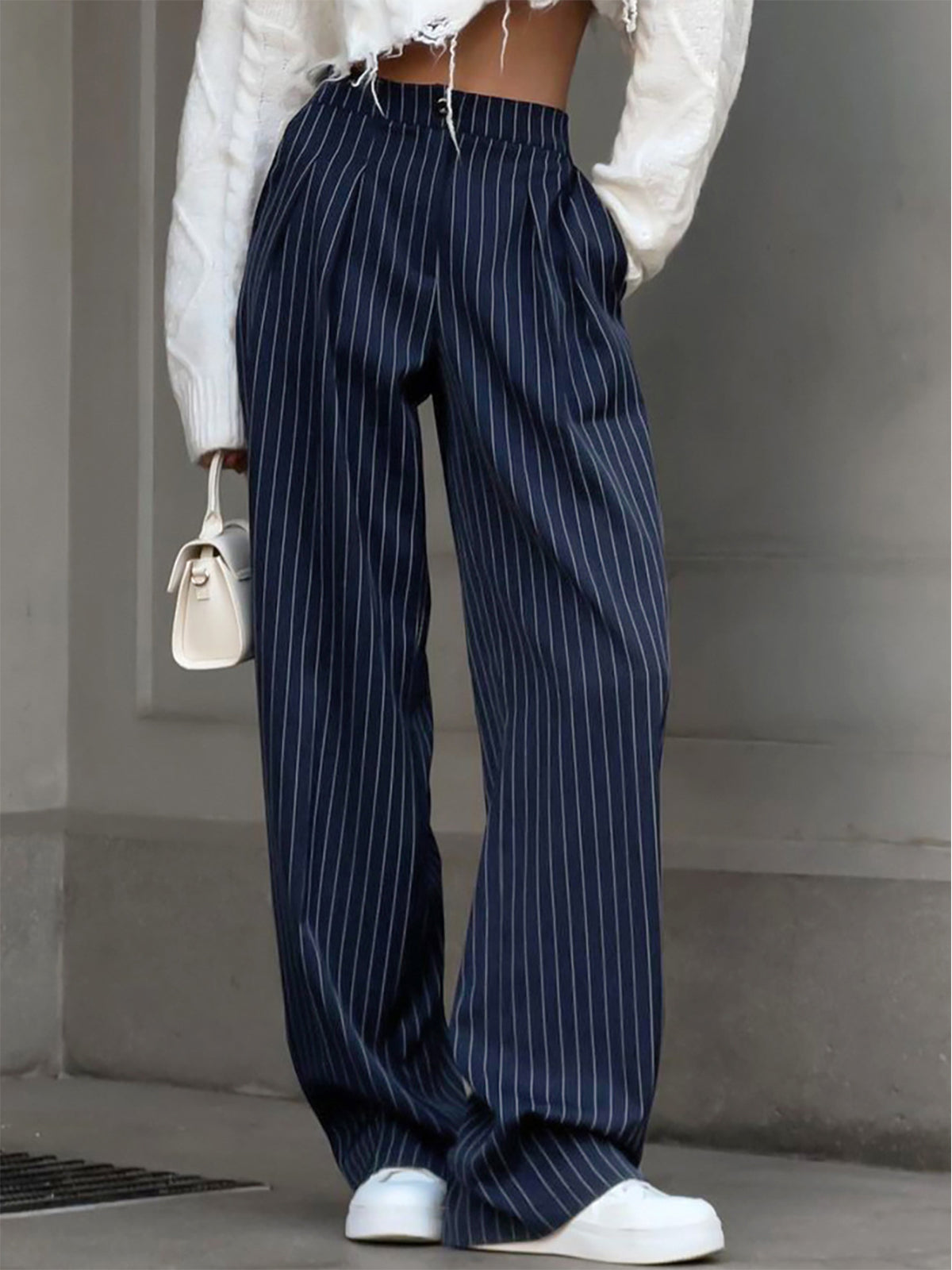 Wide Leg Trousers Women High Waist Relaxed Fit Casual