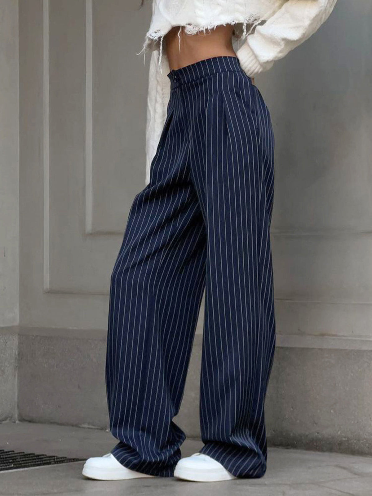 Wide Leg Trousers Women High Waist Relaxed Fit Casual