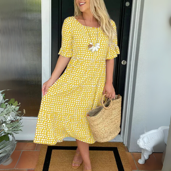 Midi Dress Women Relaxed Fit Casual Summer
