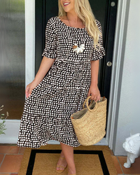 Midi Dress Women Relaxed Fit Casual Summer
