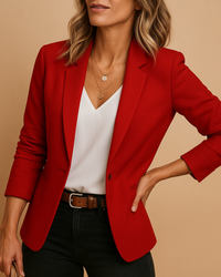 Fitted Open Front Blazer Women Slim Fit Casual Work