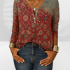 Blouse Women Relaxed Fit Casual Boho Floral