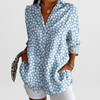 Blouse Women Oversized Casual Summer with Button Placket