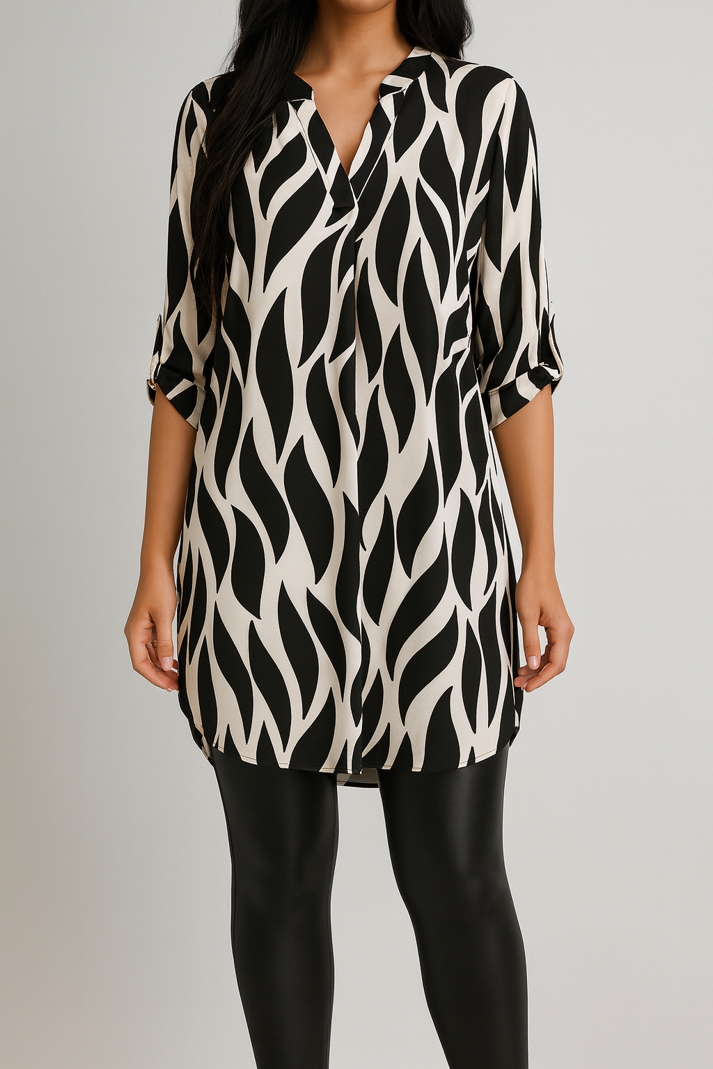 Blouse Women Loose Fit Casual Versatile Tunic
