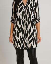 Blouse Women Loose Fit Casual Versatile Tunic