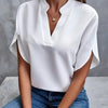 Blouse Women Relaxed Fit Casual Elegant V-Neck