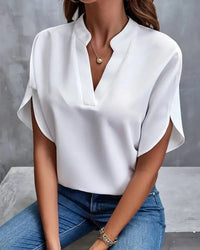 Blouse Women Relaxed Fit Casual Elegant V-Neck