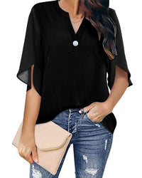 Blouse Women Loose Fit Casual Modern