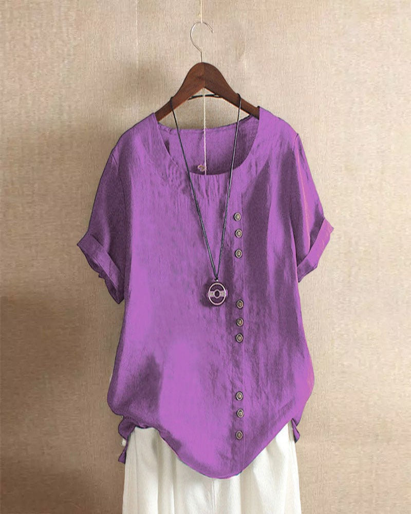 Oversized Blouse Women Relaxed Fit Casual