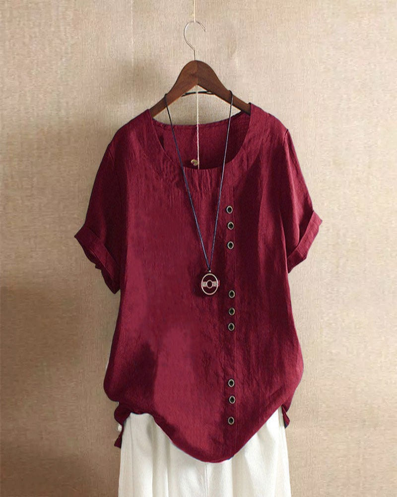 Oversized Blouse Women Relaxed Fit Casual