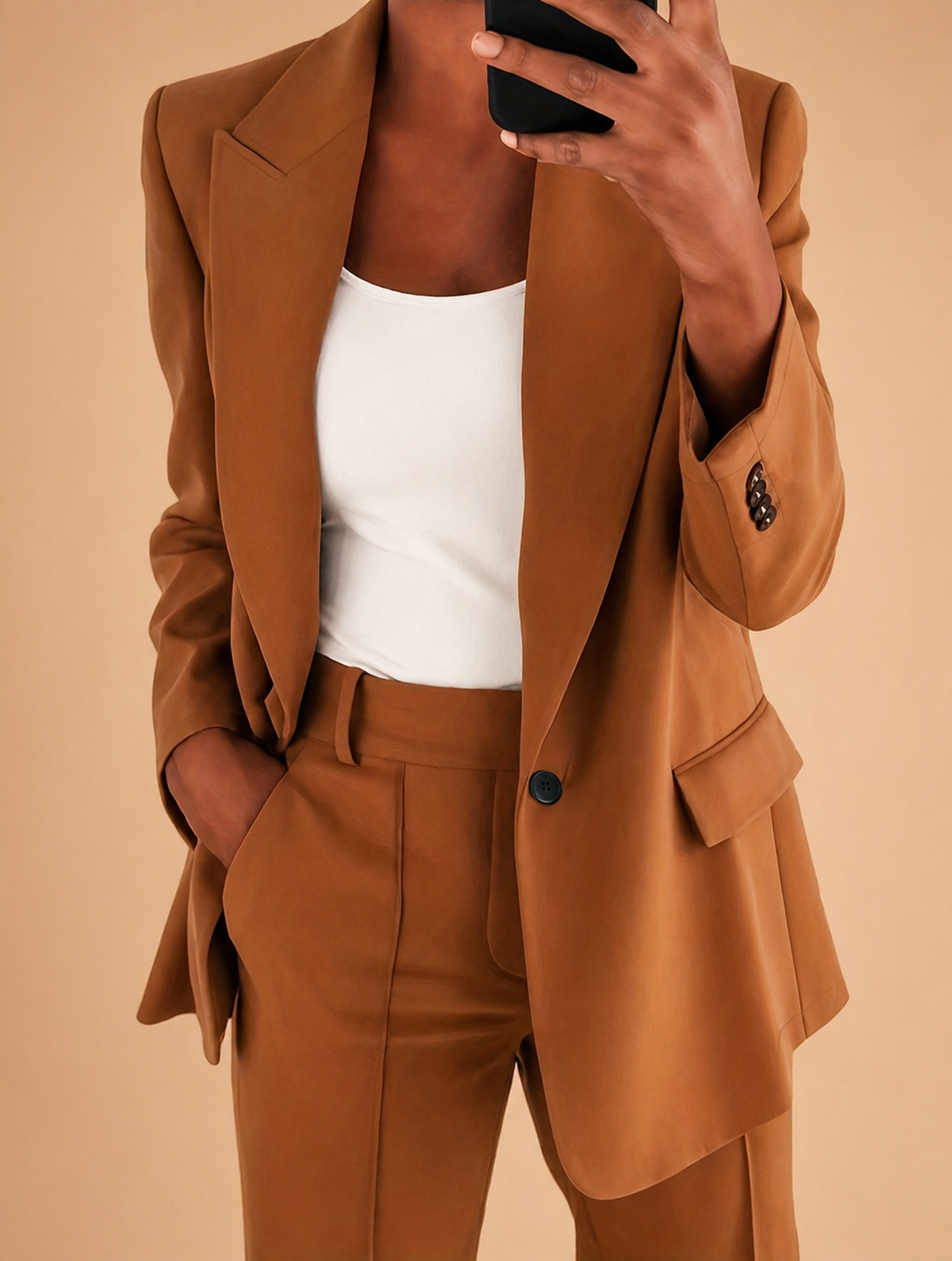 Two-Piece Suit Women Regular Fit Business Casual Elegant