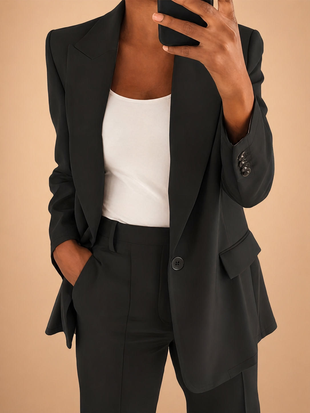 Two-Piece Suit Women Regular Fit Business Casual Elegant