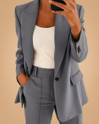 Two-Piece Suit Women Regular Fit Business Casual Elegant