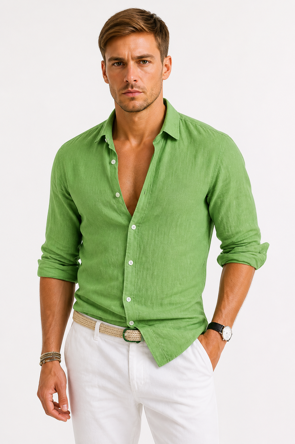 Oxford Shirt Men Relaxed Fit Casual