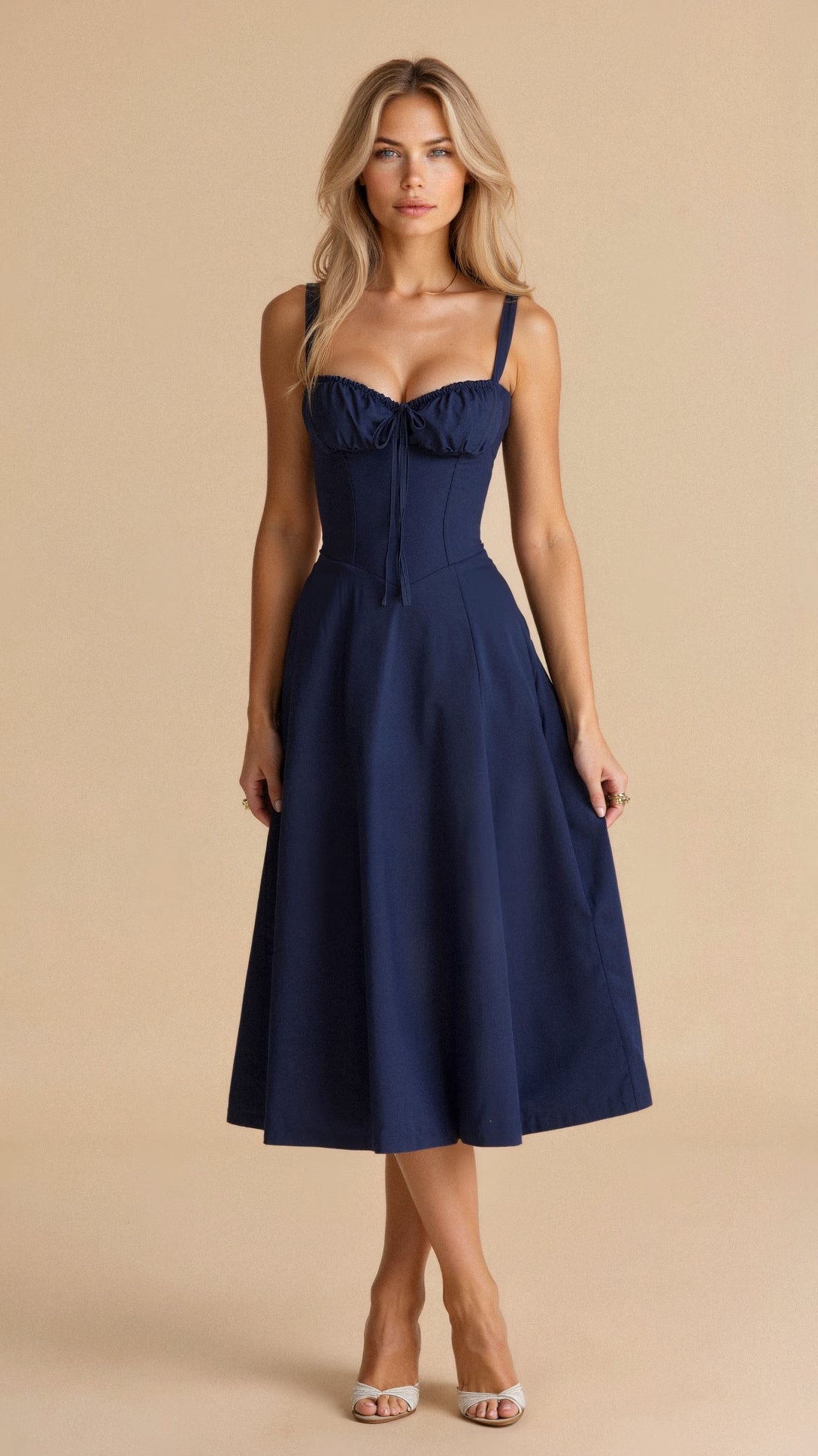 Charlotte | Floral Midi Dress Women Regular Fit Summer Casual
