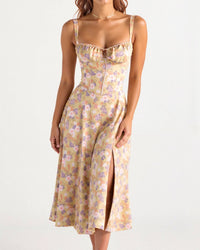 Charlotte | Floral Midi Dress Women Regular Fit Summer Casual